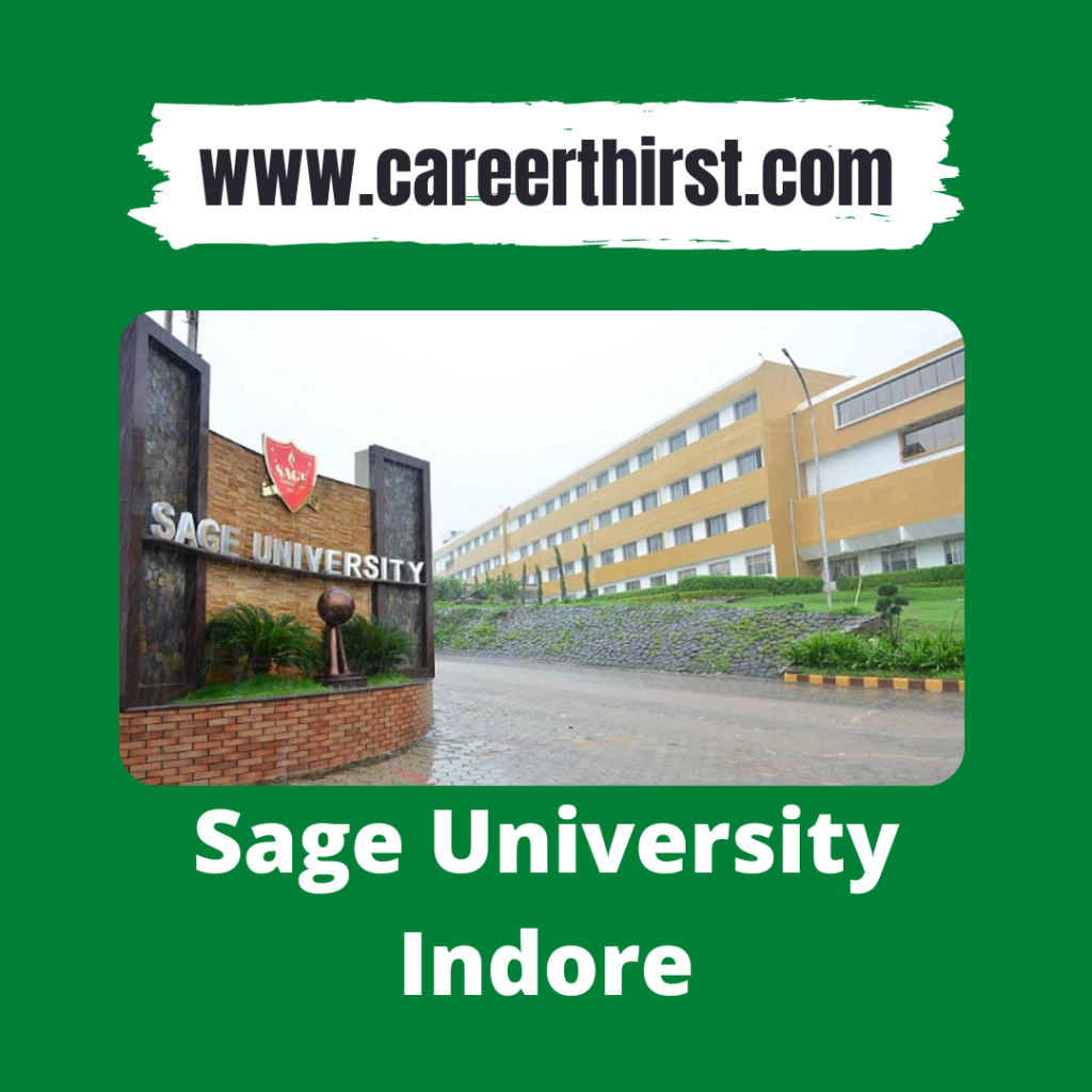 Sage University Indore || Careerthirst