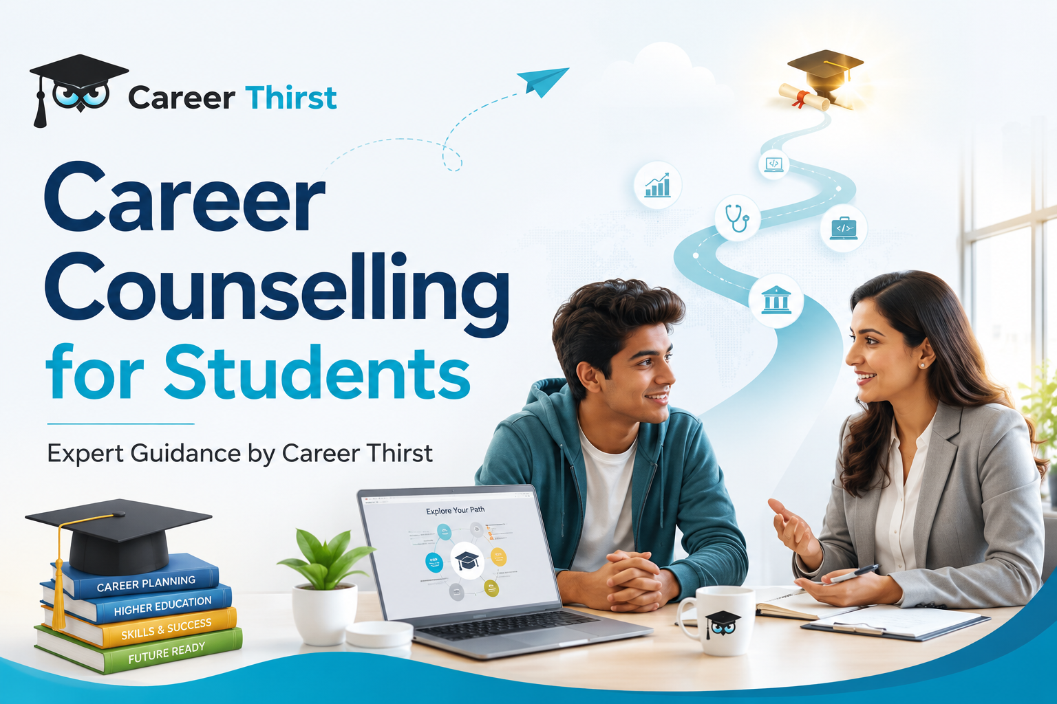 Career counselling for students with expert guidance by Career Thirst for academic and career planning.
