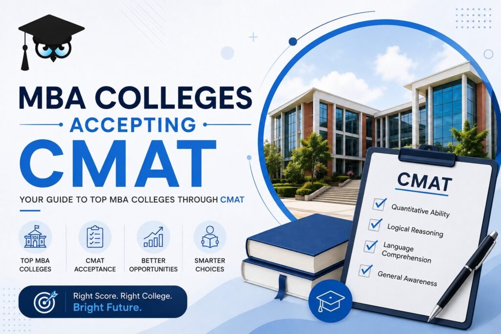 MBA colleges accepting CMAT exam with top college and admission guide