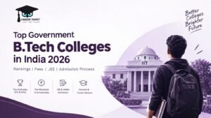 Top Government B.Tech Colleges in India 2026 – IITs, NITs, rankings, fees and admission process.