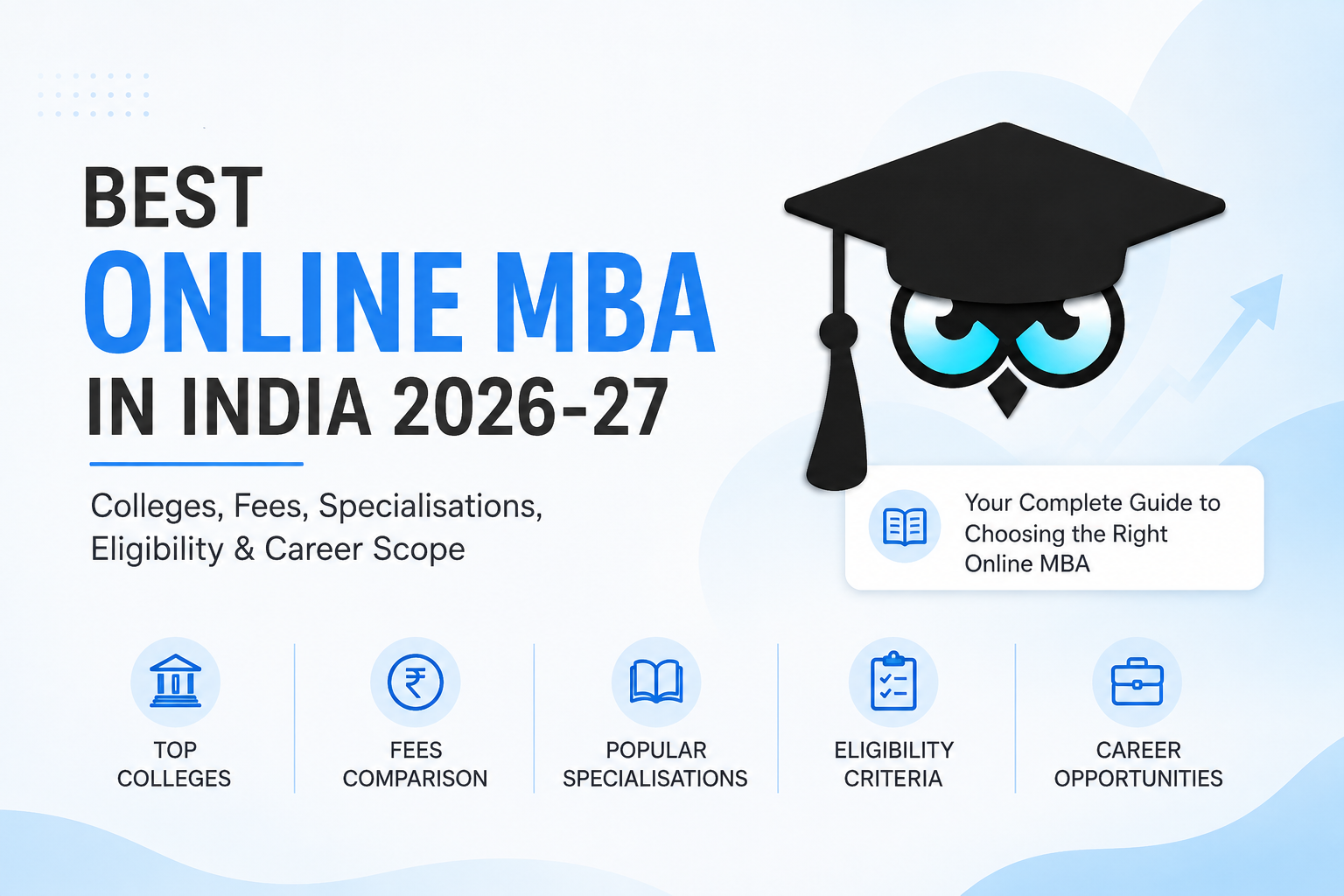 Best Online MBA in India 2026-27 colleges fees specialisations eligibility and career scope